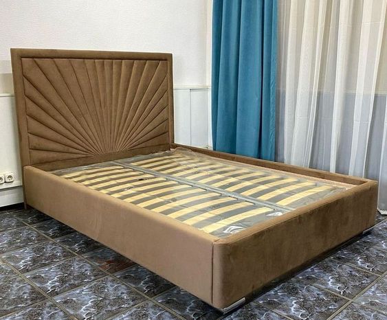Кровать с мягким изголовьем двуспальная фото 1017