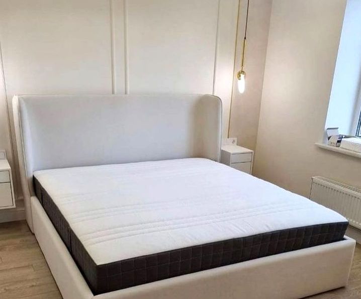 Кровать с мягким изголовьем двуспальная фото 1031